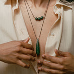 Monikh Dale x Daphine Vol. II. Dhari and Dale Jade Necklaces.