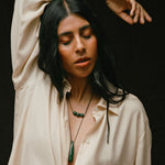 Monikh Dale x Daphine Vol. II. Dale and Dhari Jade stone Necklaces.