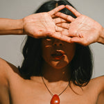 Monikh Dale x Daphine Vol. II. Swin red Jasper Stone Necklace.