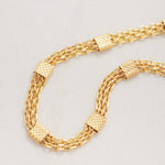 Daphine, handcrafted gold plated anklet.