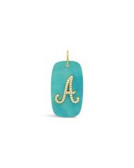 INITIAL STONE CHARM - A