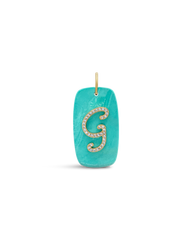 INITIAL STONE CHARM - G