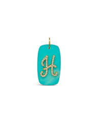 INITIAL STONE CHARM - H