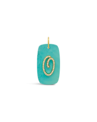 INITIAL STONE CHARM - O