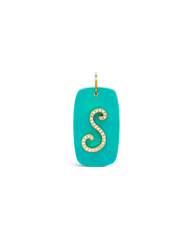 INITIAL STONE CHARM - S