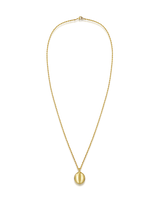 Yara Pendant Necklace with 18k Gold Chain with Dome Shaped Pendant