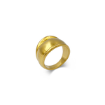 Zoe Ring 18k Gold Dome Ring
