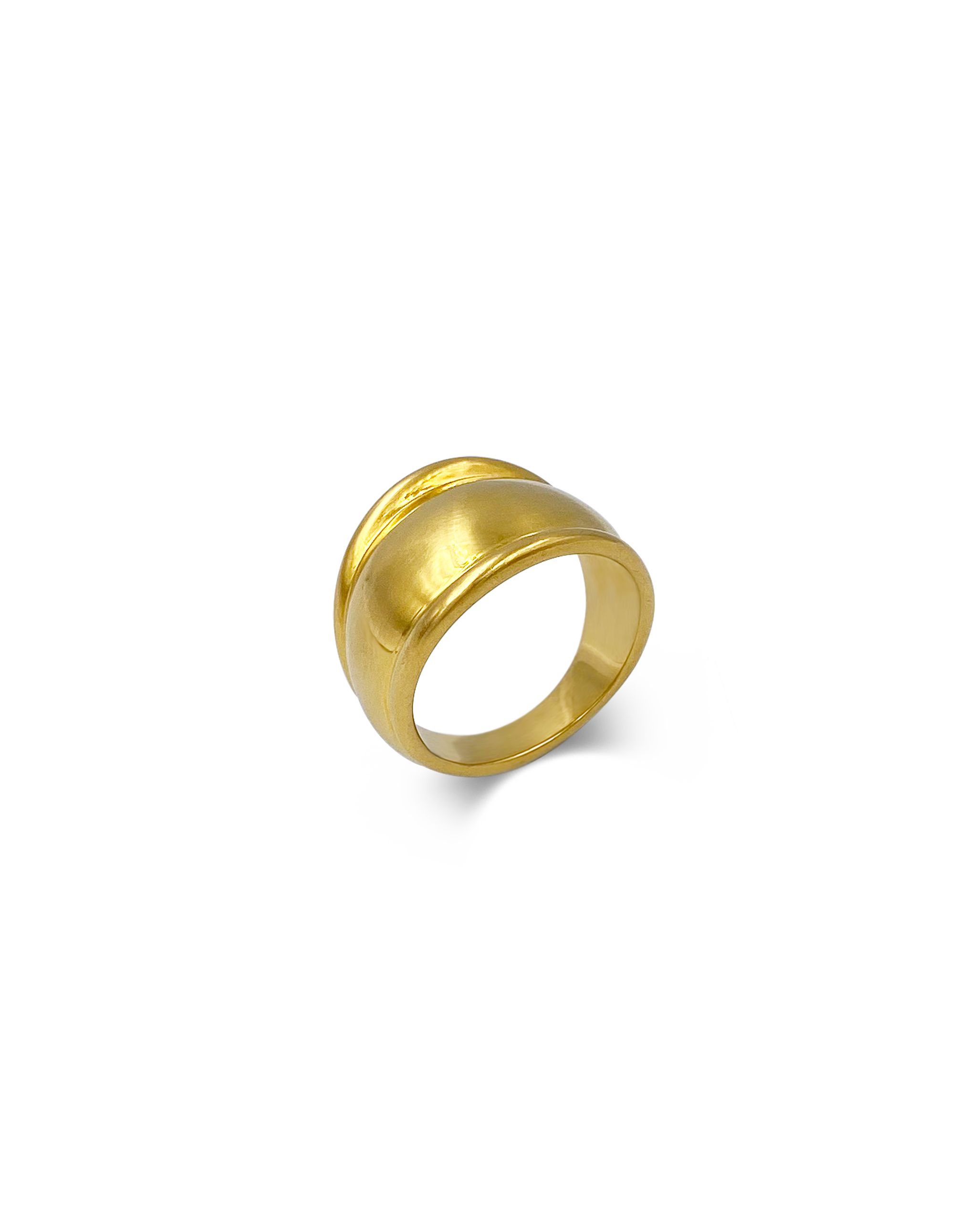 Zoe Ring 18k Gold Dome Ring